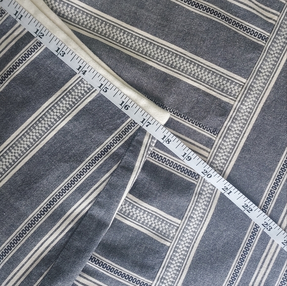 Loft, size 12 gray & cream, casual cotton skirt - Picture 3 of 8